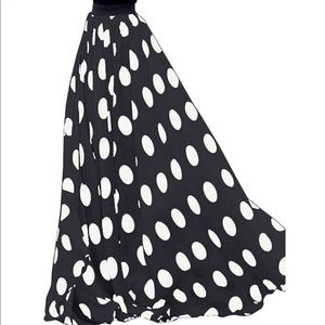 Polka dot maxi skirt, small, Urban CoCo